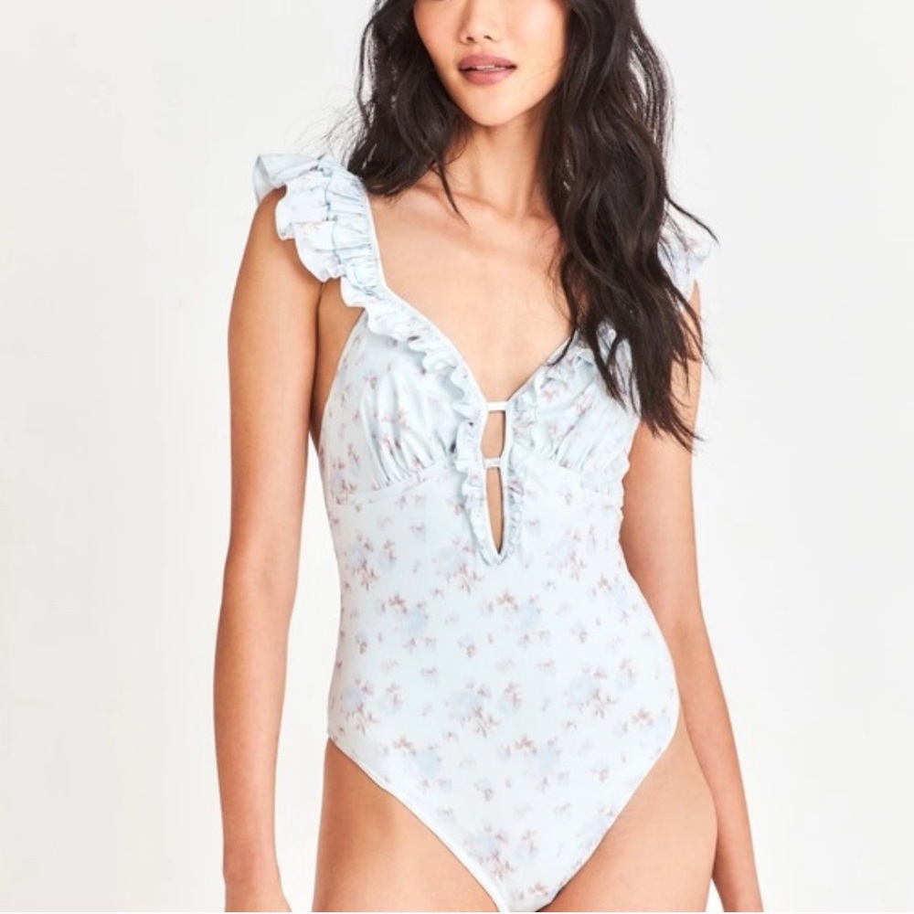 Blue LoveShackFancy one piece